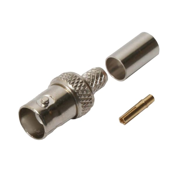 Quest Technology International BNC (Female) Connector, 50 Ohm - 3Pc Crimp-On Rg-59/62 Pvc CBN-3212 - main